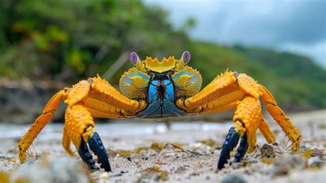  Armadillo Crab:  An armored crustacean that scuttles across the seabed and bravely defends its territory with formidable pincers!